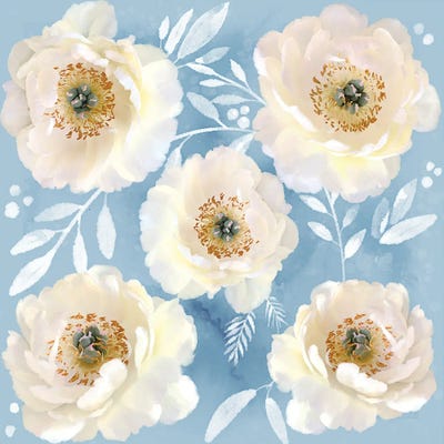 My Precious Peonies by Thomas Little canvas print