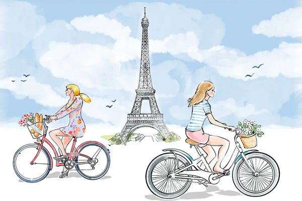 Bicycles: Parisian Spring by Thomas Little