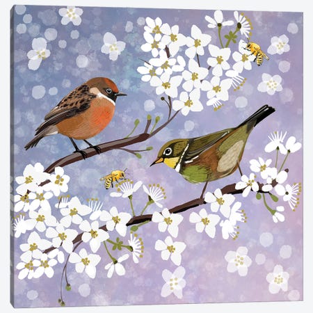 Sakura Spring Canvas Print #TLT89} by Thomas Little Art Print