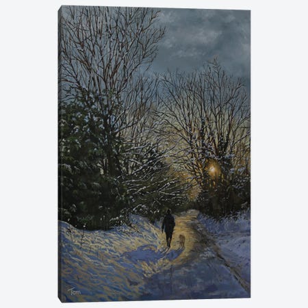 The Walk Home Canvas Print #TLY10} by Tom Clay Canvas Art Print