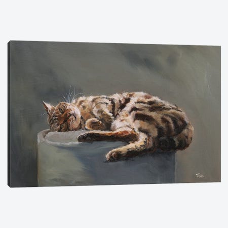 Cat Canvas Print #TLY17} by Tom Clay Canvas Artwork