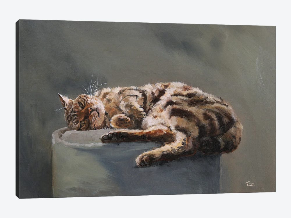 Cat by Tom Clay 1-piece Canvas Artwork