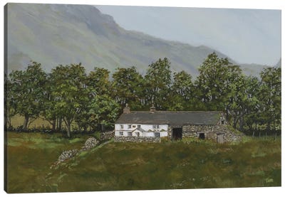 Bridge End Farm, Little Langdale Canvas Art Print - Tom Clay