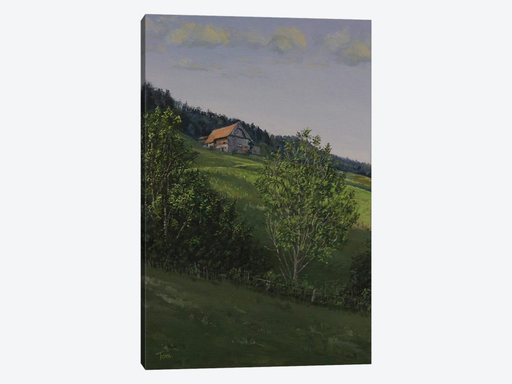 Farm On A Hillside by Tom Clay 1-piece Art Print