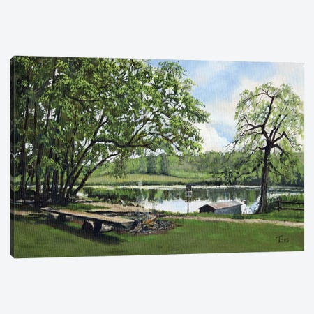 Horgener Bergweiher Canvas Print #TLY23} by Tom Clay Canvas Wall Art