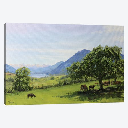 The View Towards Mount Rigi From Near Küssnacht Canvas Print #TLY29} by Tom Clay Canvas Wall Art