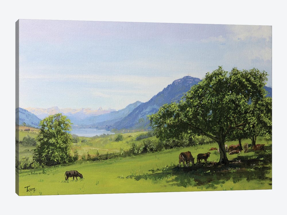 The View Towards Mount Rigi From Near Küssnacht by Tom Clay 1-piece Art Print
