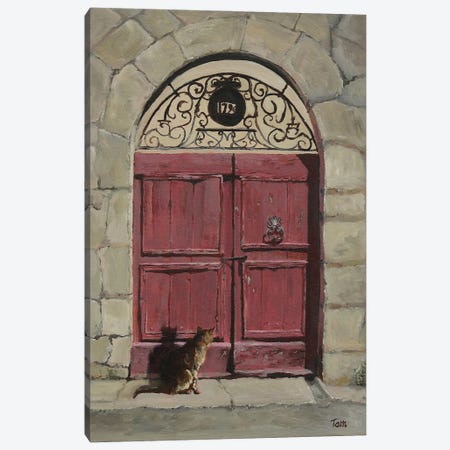 A Gate In Provence Canvas Print #TLY30} by Tom Clay Canvas Print