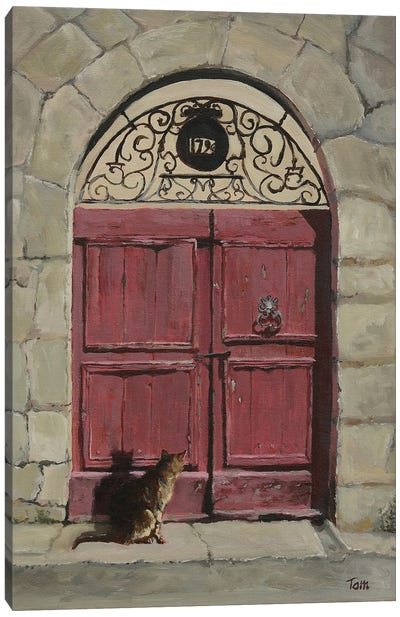 A Gate In Provence Canvas Art Print - Tom Clay