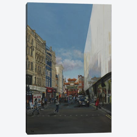 Wardour Street, London Canvas Print #TLY33} by Tom Clay Art Print