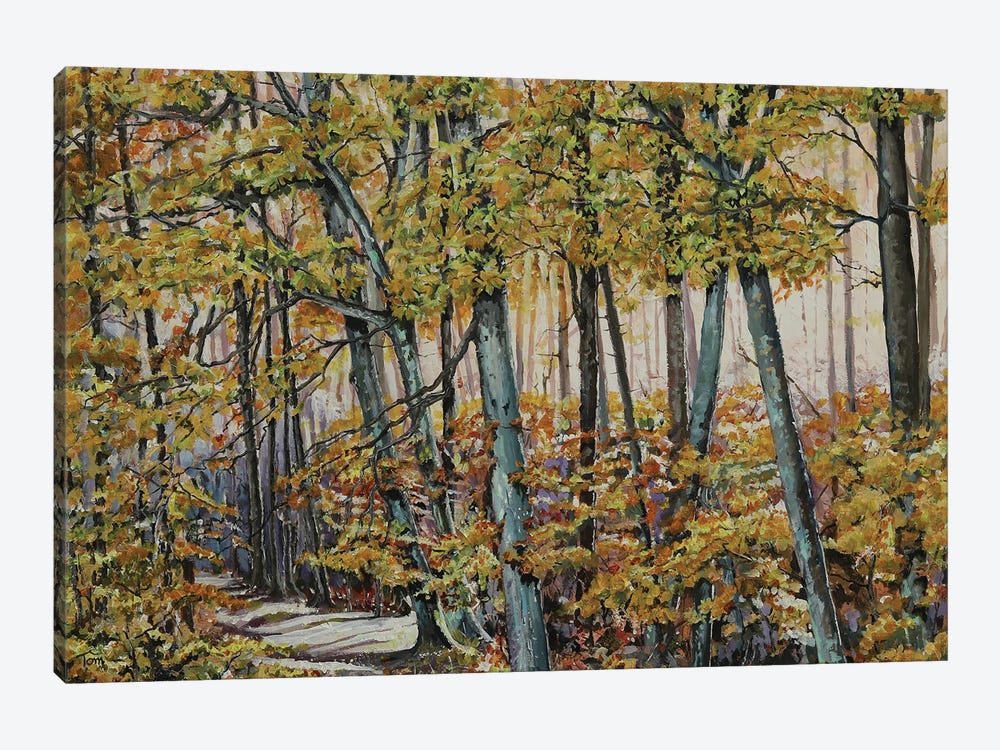 Autumn On The Albis Ridge by Tom Clay 1-piece Canvas Art Print