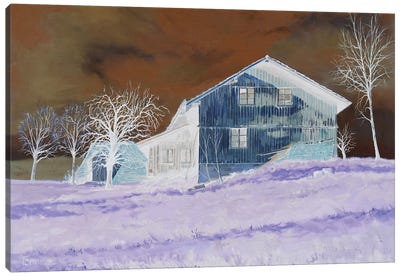 Farm In Meierskappel Canvas Art Print - Tom Clay