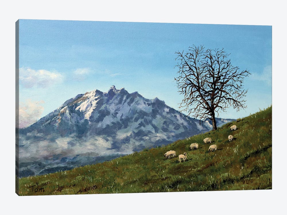 Mount Pilatus by Tom Clay 1-piece Canvas Art