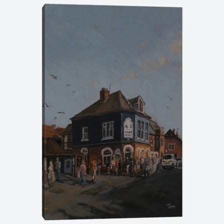 Aldeburgh Fish And Chip Shop Canvas Print #TLY4} by Tom Clay Canvas Wall Art