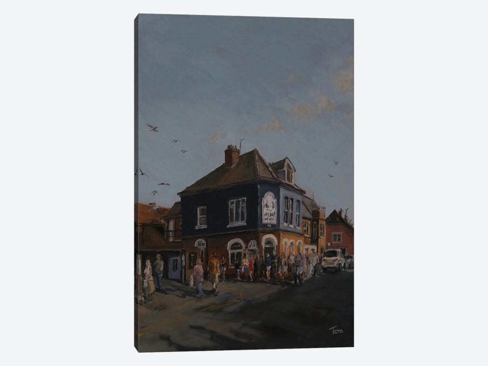 Aldeburgh Fish And Chip Shop by Tom Clay 1-piece Canvas Wall Art