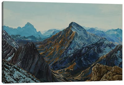 Chratzerengrat From The Glärnisch Glacier Canvas Art Print - Switzerland Art