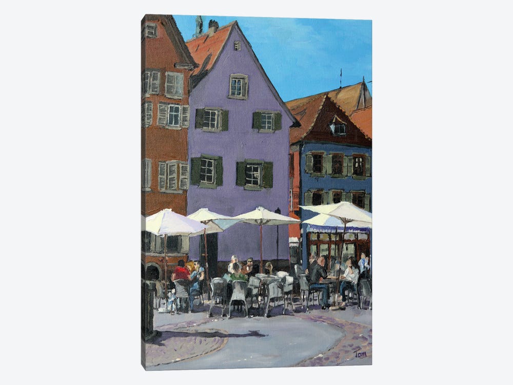 Cafe In Early Spring, Colmar by Tom Clay 1-piece Art Print