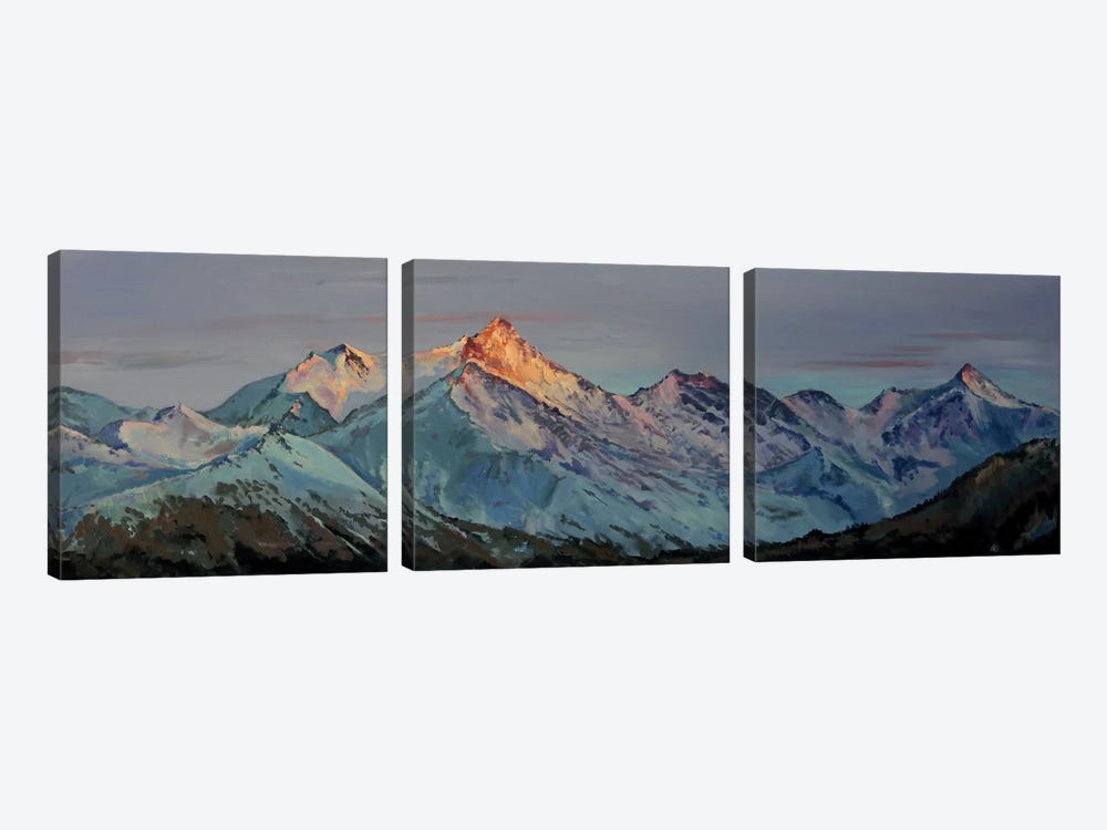 The View From Crans Montana by Tom Clay 3-piece Canvas Artwork