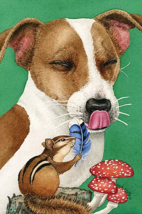 Chipmunk Mischief by Tracy Lizotte wall art