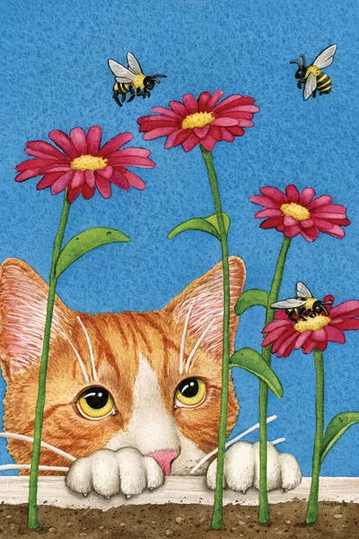 Curious Cat by Tracy Lizotte art print