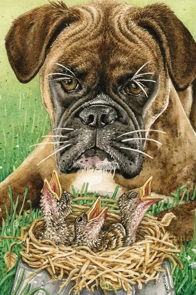 Dog Dish Dilemma by Tracy Lizotte acrylic art print