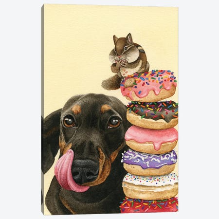 Donut Stacker Canvas Print #TLZ26} by Tracy Lizotte Canvas Art