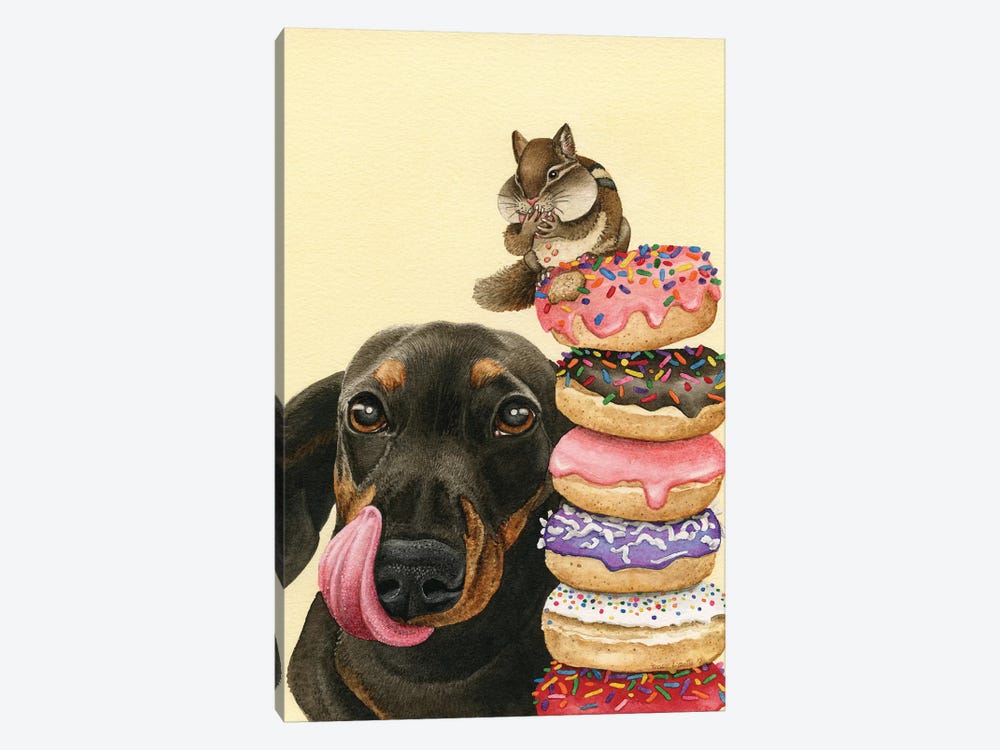 Donut Stacker by Tracy Lizotte 1-piece Canvas Artwork