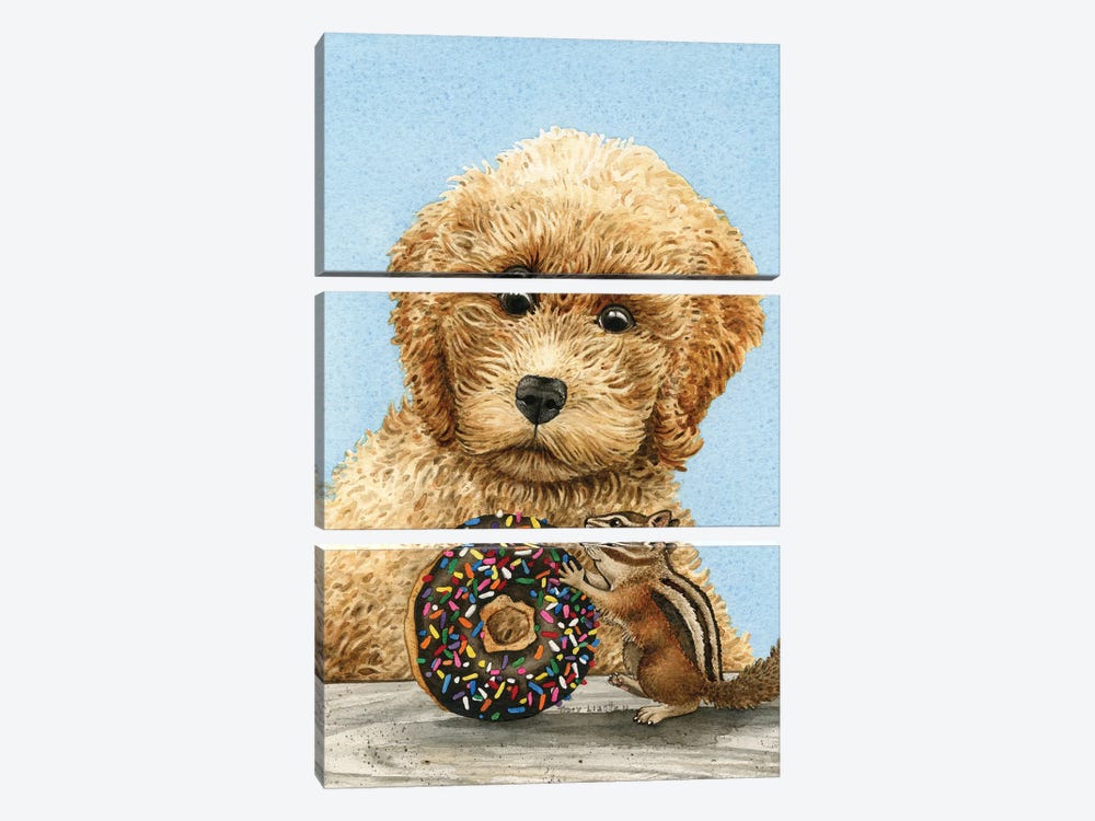 Donut Thief by Tracy Lizotte 3-piece Art Print