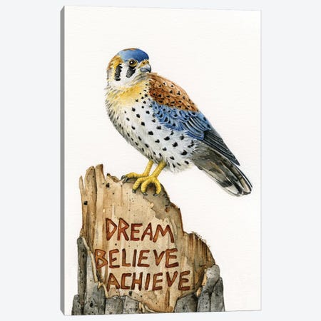 Dream Believe Achieve Canvas Print #TLZ28} by Tracy Lizotte Art Print