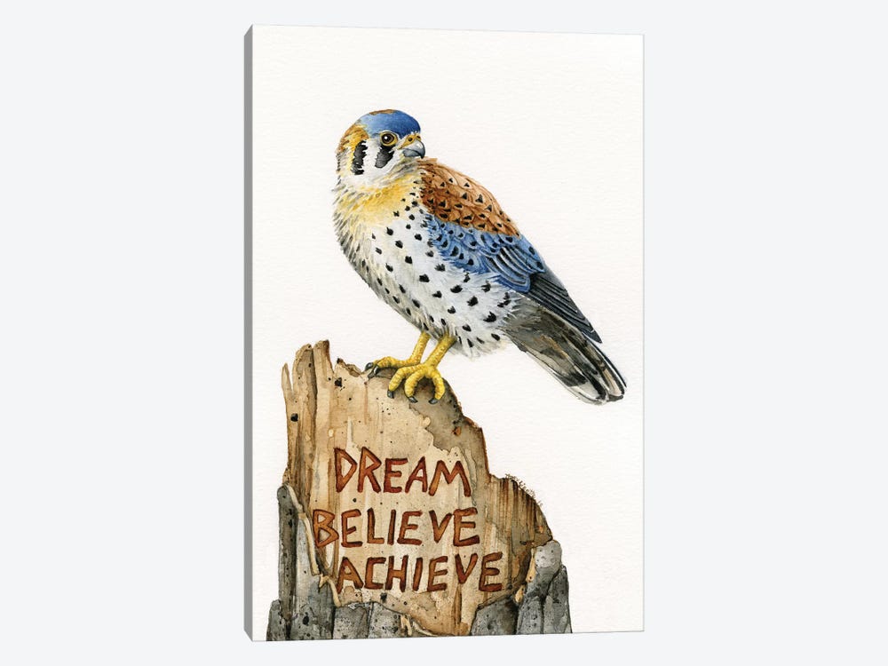 Dream Believe Achieve by Tracy Lizotte 1-piece Canvas Wall Art
