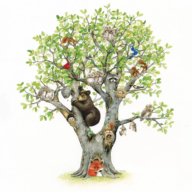 Animal Tree by Tracy Lizotte wall art