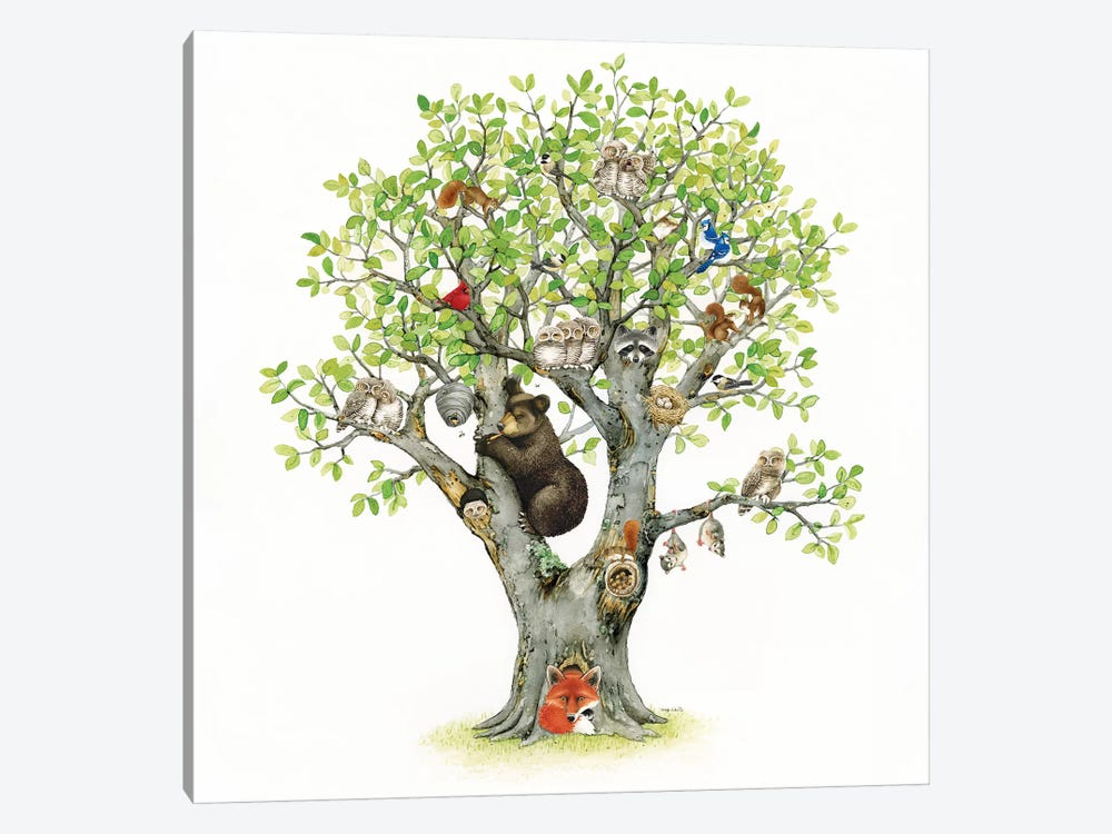 Animal Tree by Tracy Lizotte 1-piece Art Print