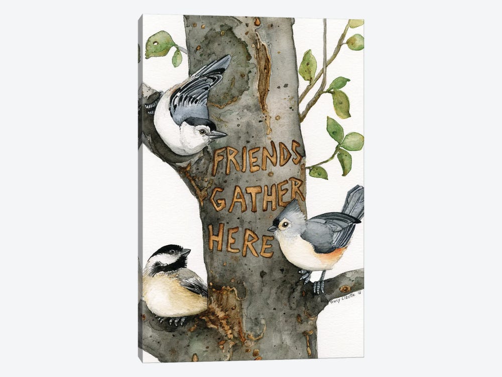 Friends Gather Here by Tracy Lizotte 1-piece Canvas Art