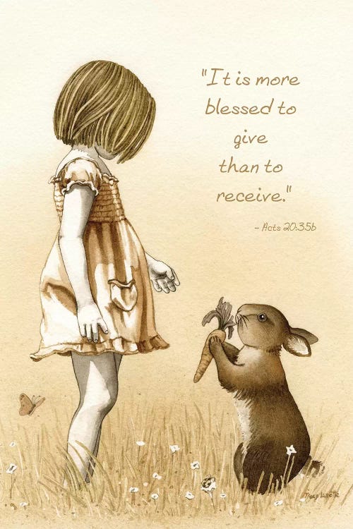 Girl With The Giving Rabbit