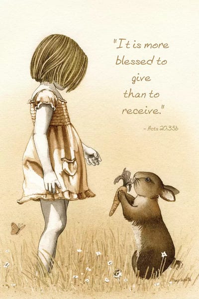 Rabbits: Girl With The Giving Rabbit by Tracy Lizotte