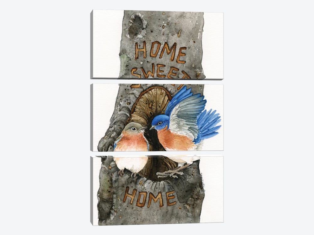 Home Sweet Home by Tracy Lizotte 3-piece Canvas Art Print