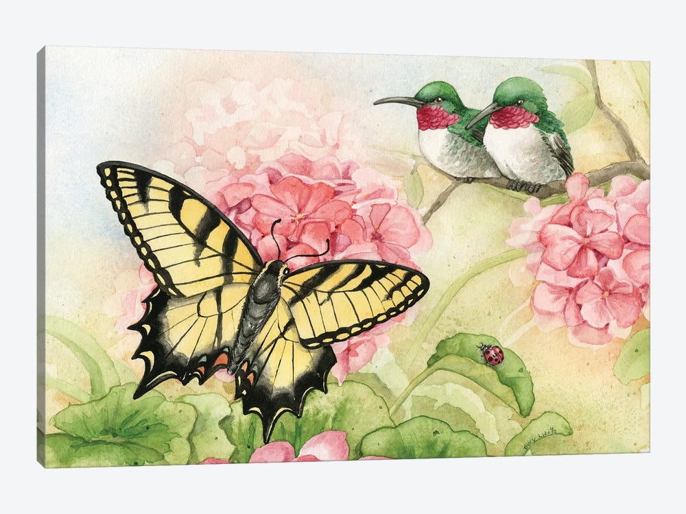 Humingbird Garden I by Tracy Lizotte 1-piece Canvas Wall Art