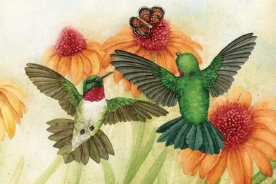 Humingbird Garden II by Tracy Lizotte canvas print