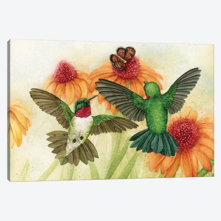 Humingbird Garden II Canvas Print #TLZ47} by Tracy Lizotte Canvas Art