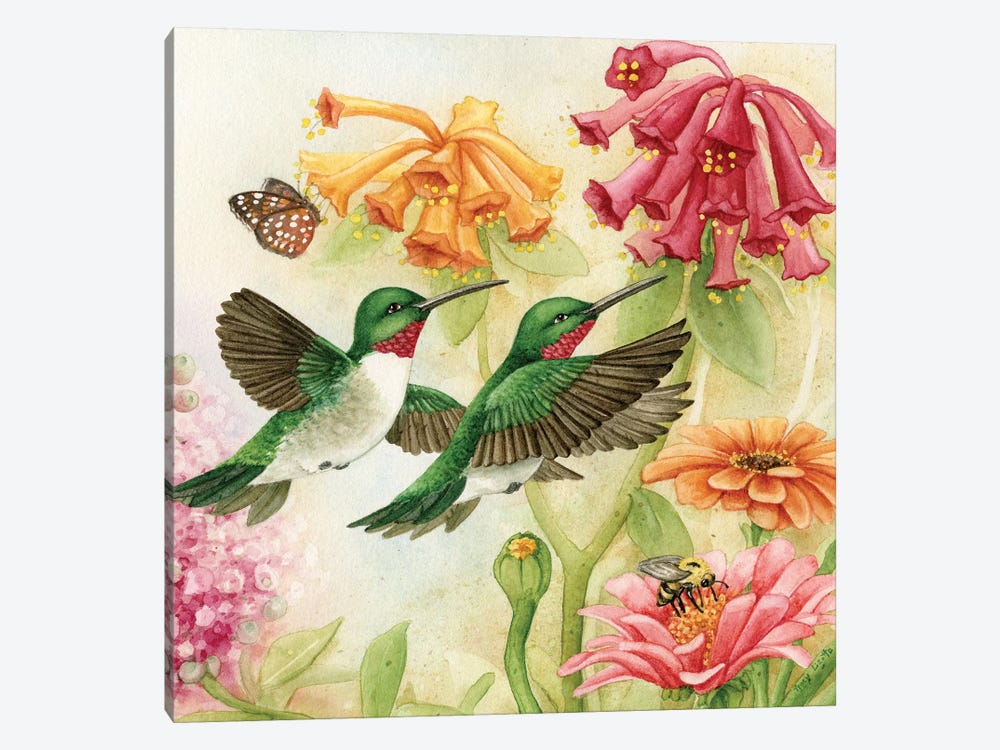Humingbird Garden III by Tracy Lizotte 1-piece Canvas Artwork