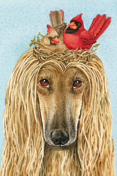 Cardinals: Bird Nest Hairdo by Tracy Lizotte