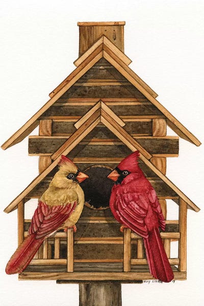 Cardinals: Log Home Living by Tracy Lizotte
