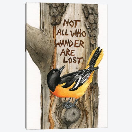 Not All Who Wander Are Lost Canvas Print #TLZ56} by Tracy Lizotte Canvas Art Print