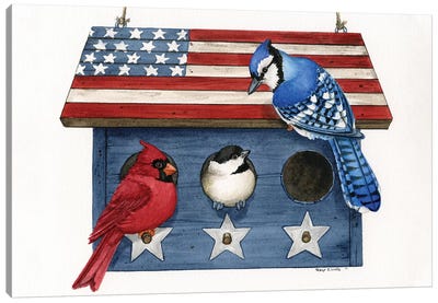 Patriotic Living Canvas Art Print - Tracy Lizotte