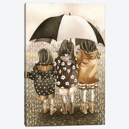 Rainy Day Canvas Print #TLZ65} by Tracy Lizotte Canvas Wall Art