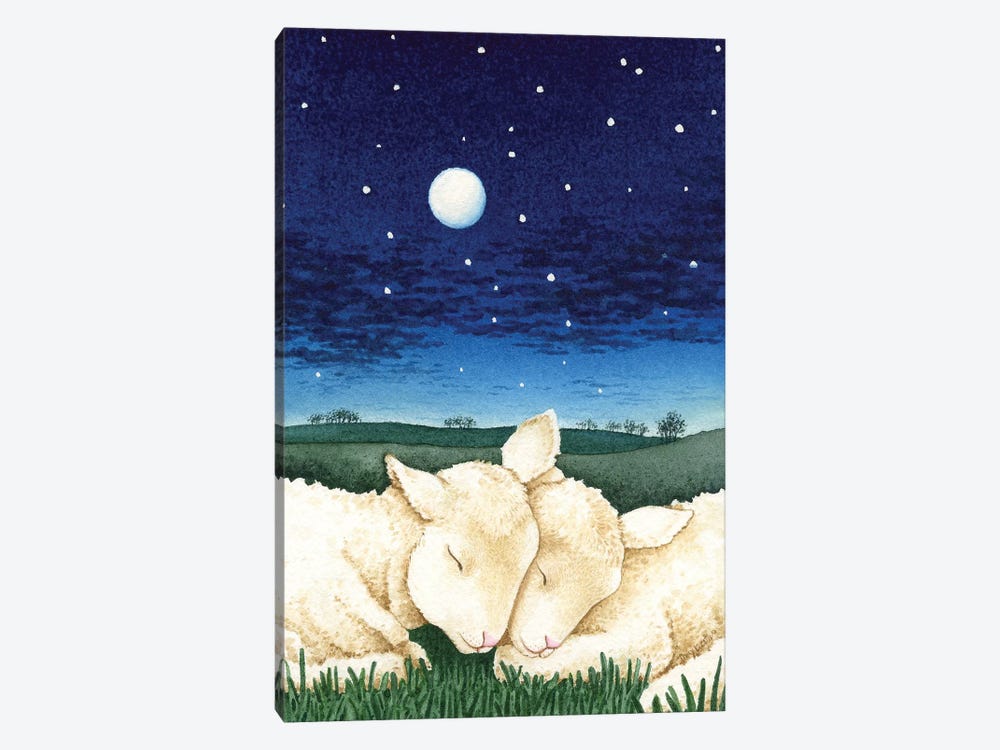 Sleeping Lambs by Tracy Lizotte 1-piece Canvas Art Print