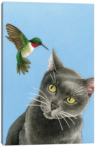 There's A Humming In My Ear Canvas Art Print - Tracy Lizotte
