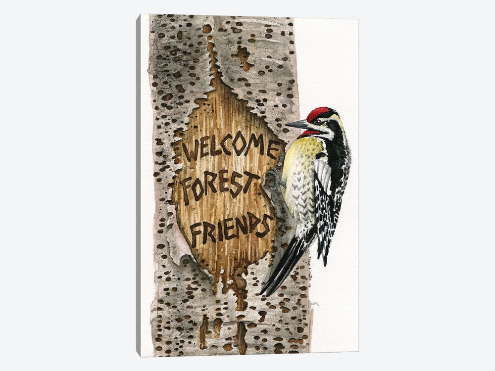 Welcome Forest Friends by Tracy Lizotte 1-piece Art Print