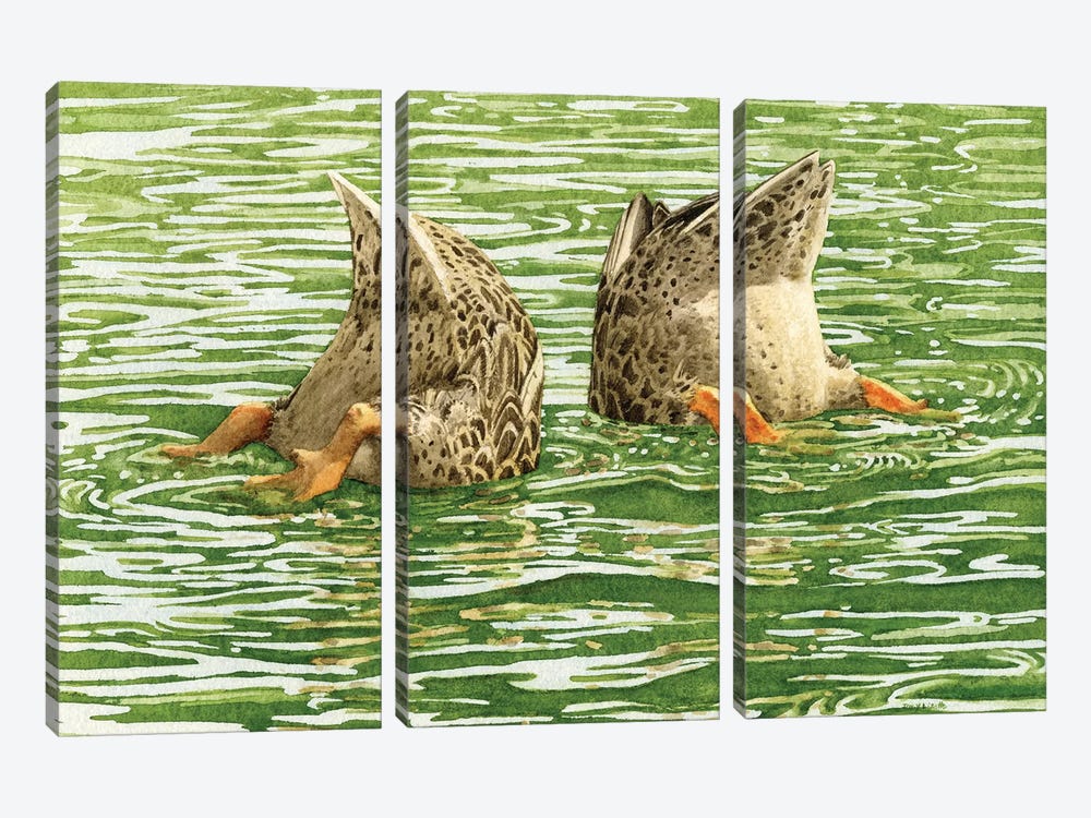 Bottoms Up by Tracy Lizotte 3-piece Canvas Print