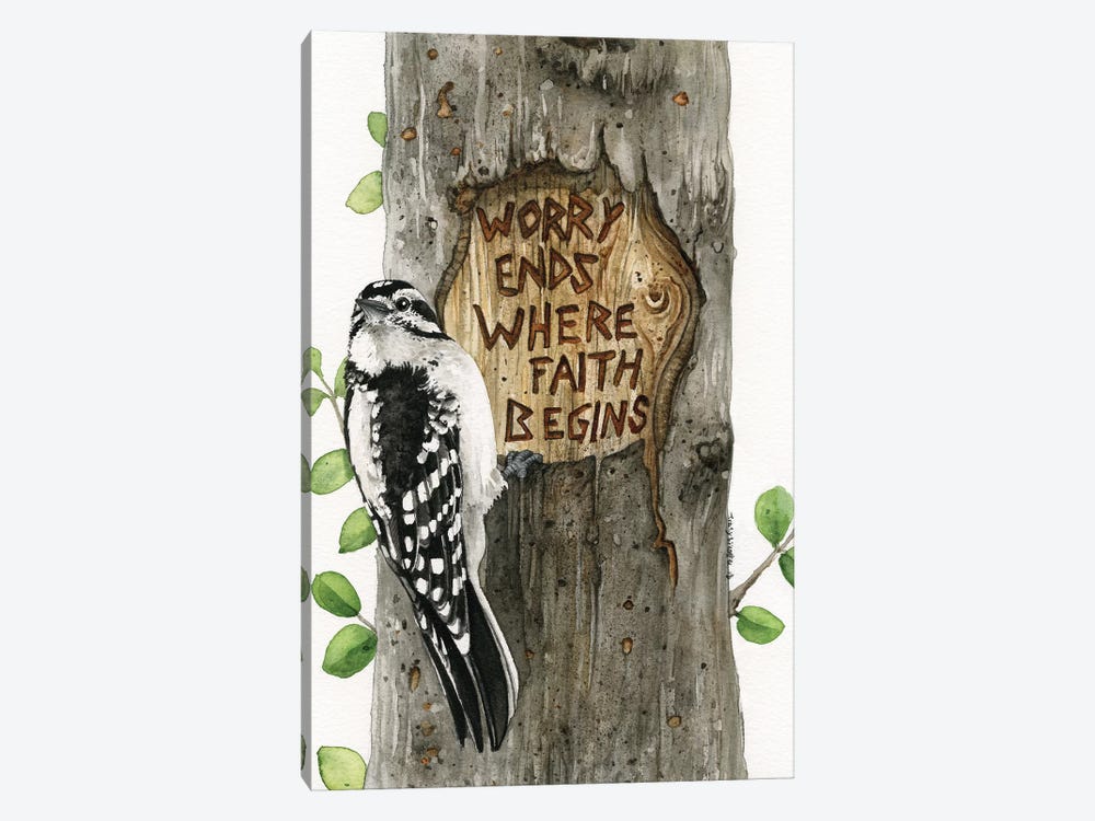 Worry Ends Where Faith Begins by Tracy Lizotte 1-piece Canvas Artwork